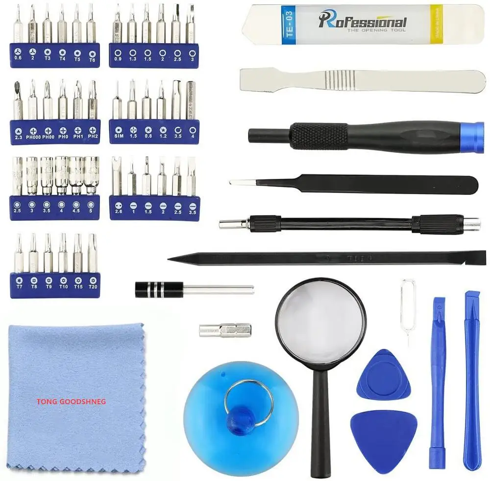 Di precisione Set di Cacciaviti, Magnetico Driver Kit con 42 Bit, di Elettronica Professionale di Riparazione Bag Kit di Attrezzi per la Riparazione, delle cellule Del Telefono
