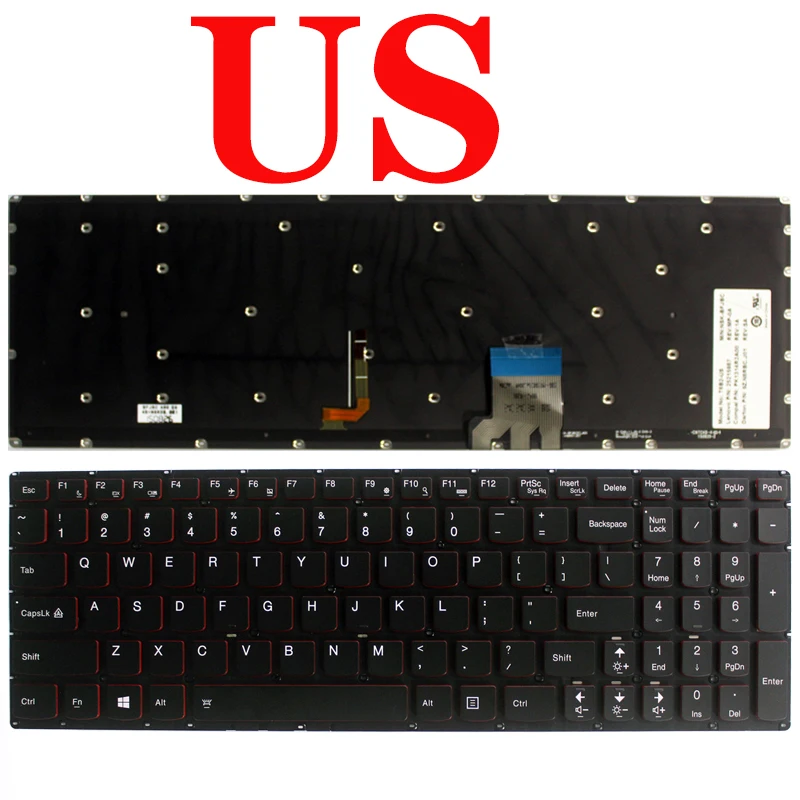 US/UK/Spanish SP Laptop Keyboard FOR Lenovo Ideapad Y50 Y50-70 Y50-70A Y50-70AM-IFI Y50-70AS-ISE Y70 Y70-70T With backlight