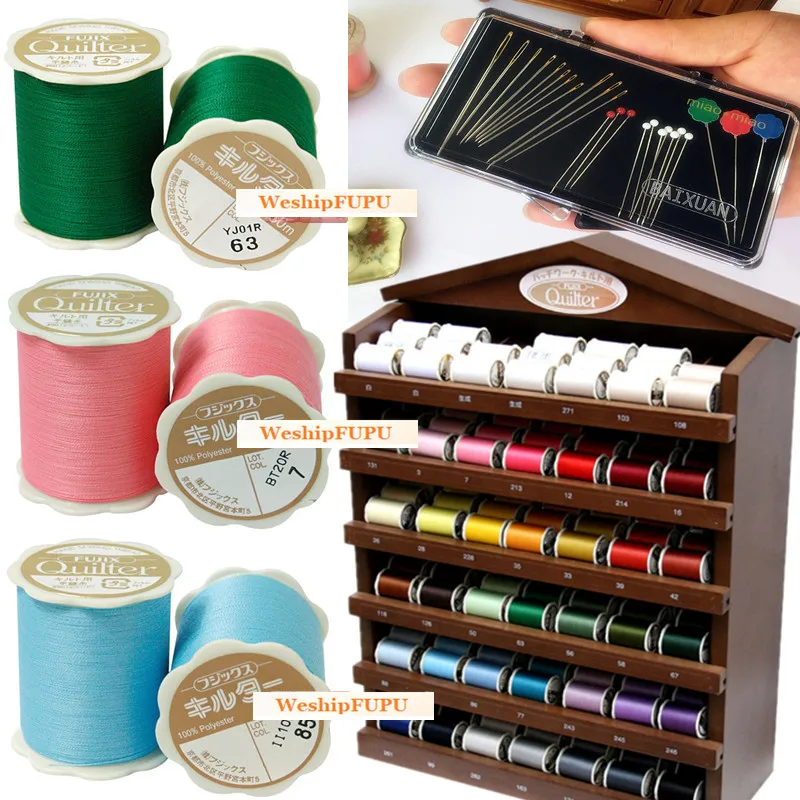 JAPAN Fujix Super fine  40 colors Hand  Sewing thread  line  50meters/roll  1order=1roll