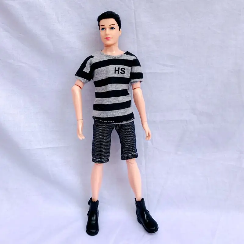 Dolls Kids Toys 14 Joints Male Toys 12 Inch Figures Mini Clothes Shoes For Barbie Boy Friend Ken DIY Girls Game Birthday Present