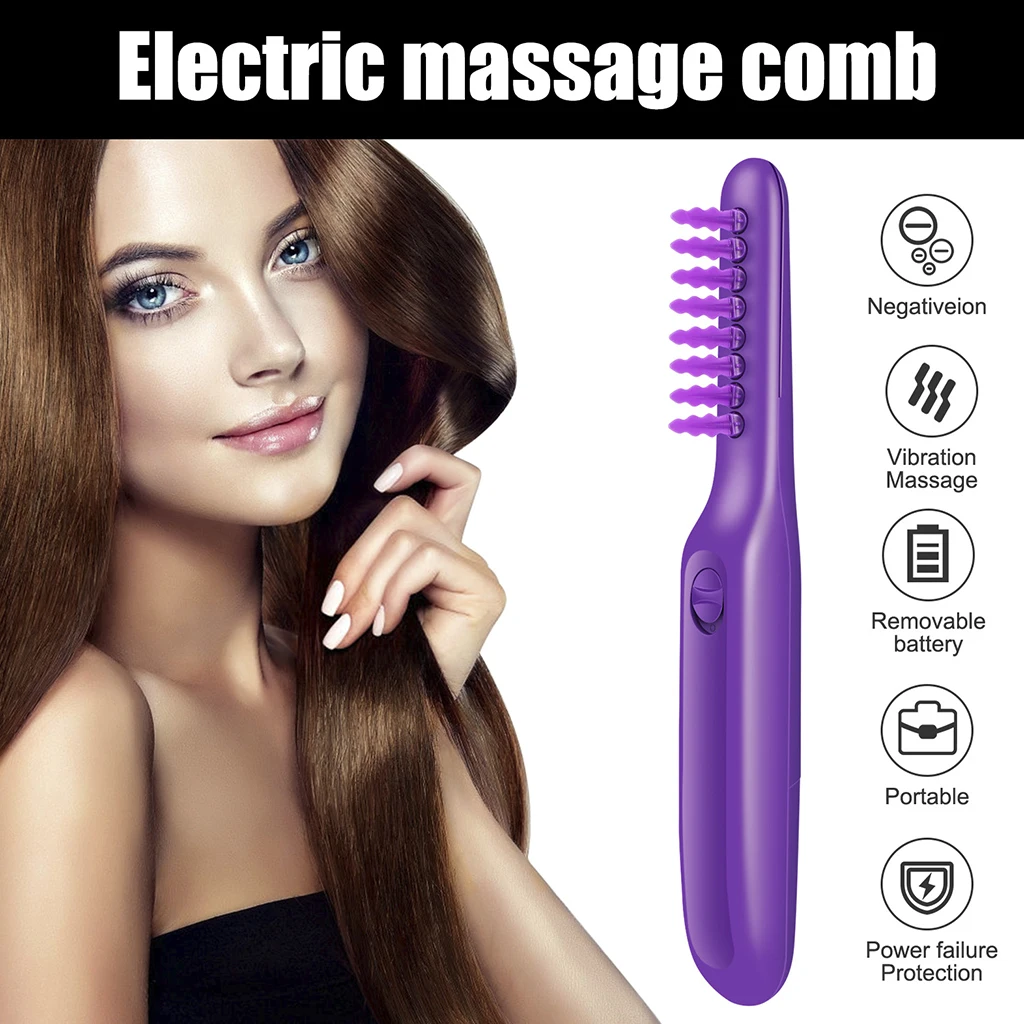 Electric Detangling Hair Brush Comb Smoothing Detangling Massage Comb Electric Solve Tangled Hair Brush Home Styling Products