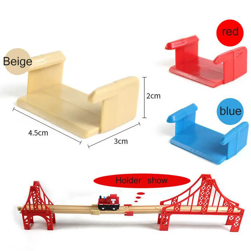 Beech madeira trilha trem brinquedo de madeira trem ferroviário conjunto de acessórios montagem brinquedos para crianças presente