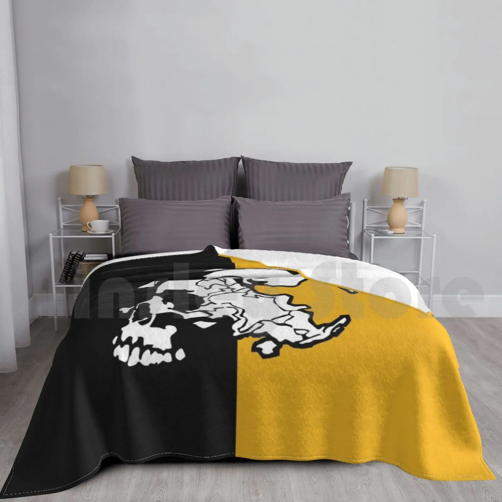 Metal Gear Solid Militaires Sans Frontieres Blanket For Sofa Bed Travel Metal Gear Solid Mgs Video Game Kojima