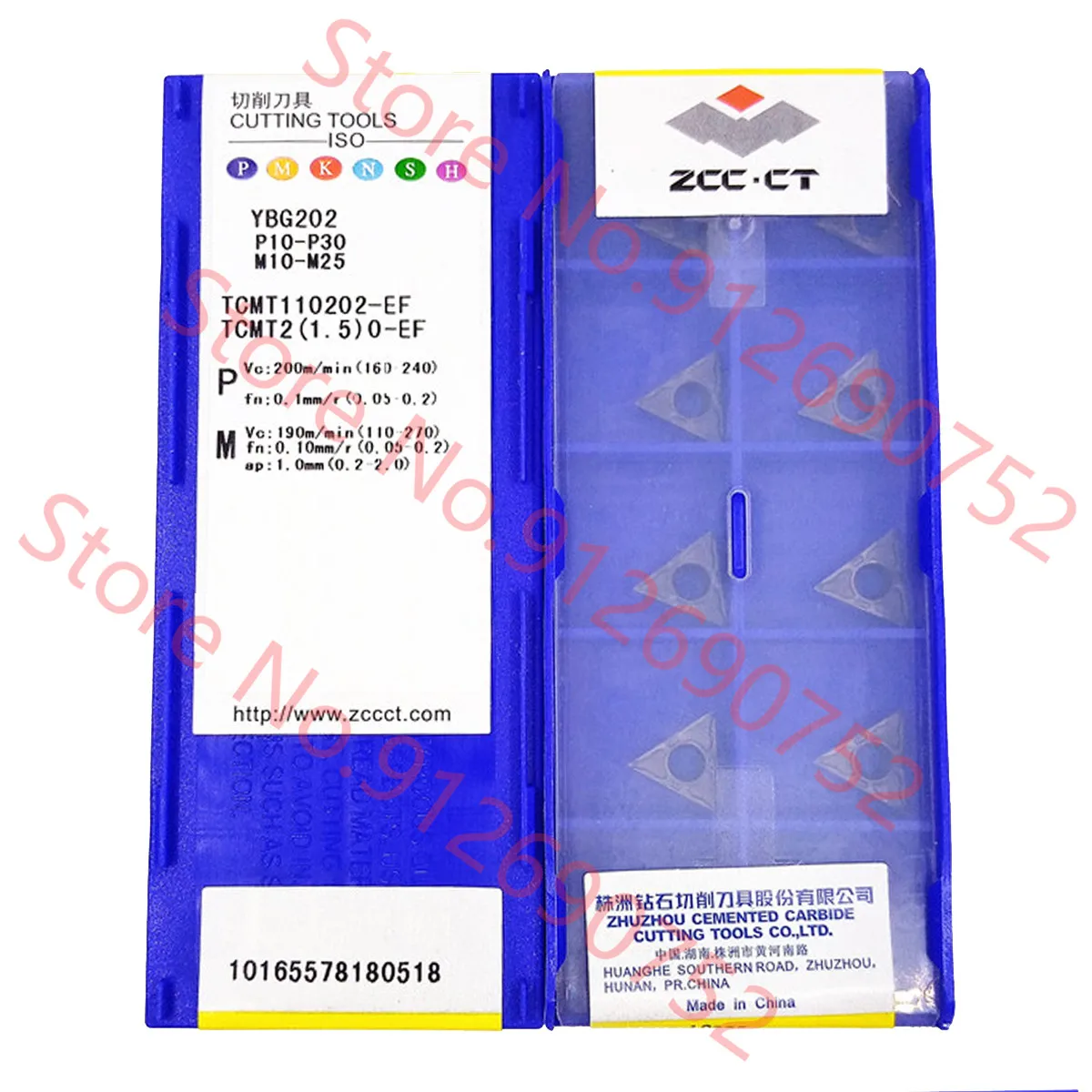 TCMT110202-EF TCMT110204-EM TCMT110208-EM TCMT110212-EM YBG202 ZCC.CT Carbide Insert TCMT Inserts