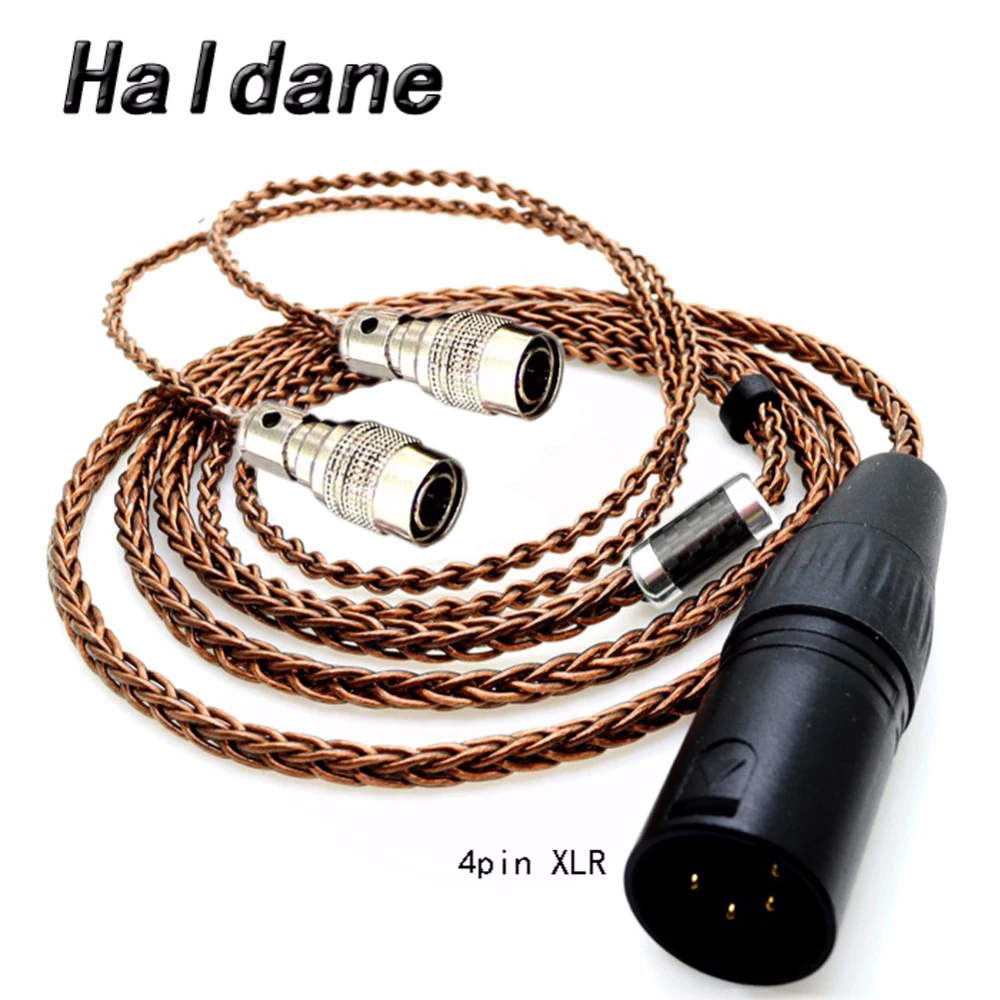 Haldane 8csores Single crystal copper Headphone Upgrade Cable for Mr Speakers Ether Alpha Dog Prime Headphones