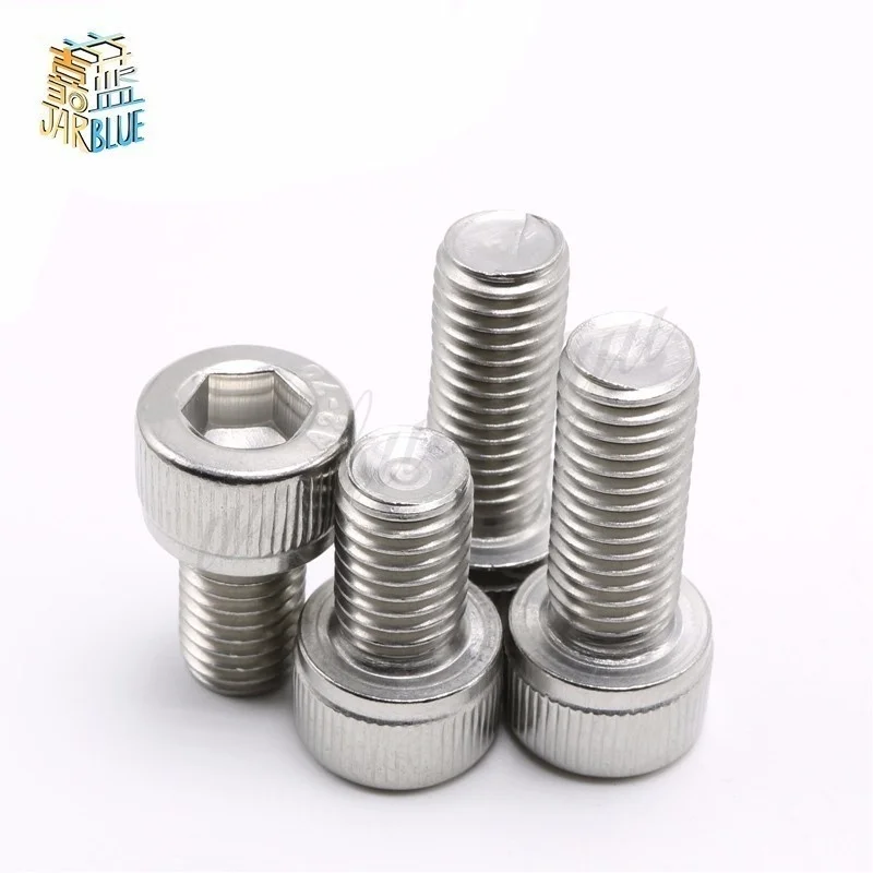 

50pcs/lot Din912 M3*5/6/8/10/12/14/16/18/20/25/30 Stainless Steel 304 Hexagon Hex Socket Head Cap Screw