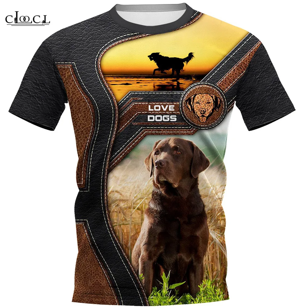 HX  3D Rottweiler Men T-shirts Animals Dog Printed Tops Short Sleeve Casual Mens Clothing Personality Design Tees Oversized