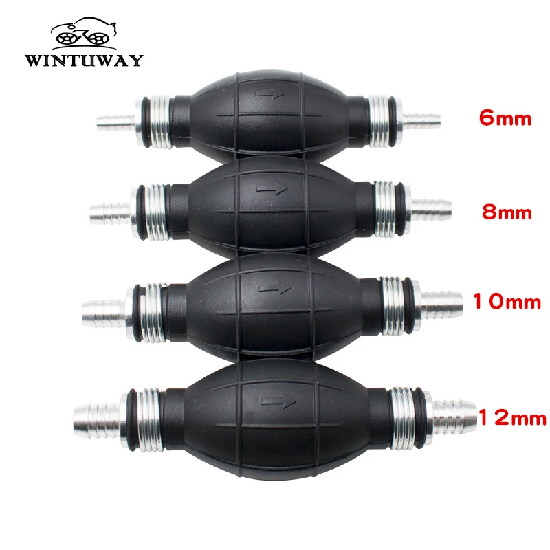 WINTUWAY Universal Motorcycle Fuel Pump 6/8/10/12mm Option Gasoline Diesel Hand Pump Pumping Pipe All Fuel Gasoline Boats Supply