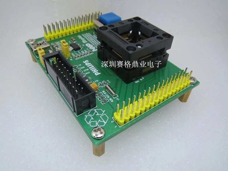 Original NXP IC Test Seat LPC2131 LPC2132 Burning Programm LPC2134 LPC2136 LQFP64 Socket Adapte