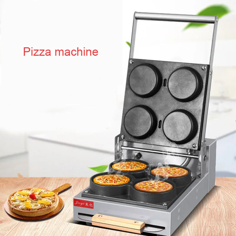 

Commercial pizza machine 220V Electric Waffle Cake Baking Pan Small pizza special machine