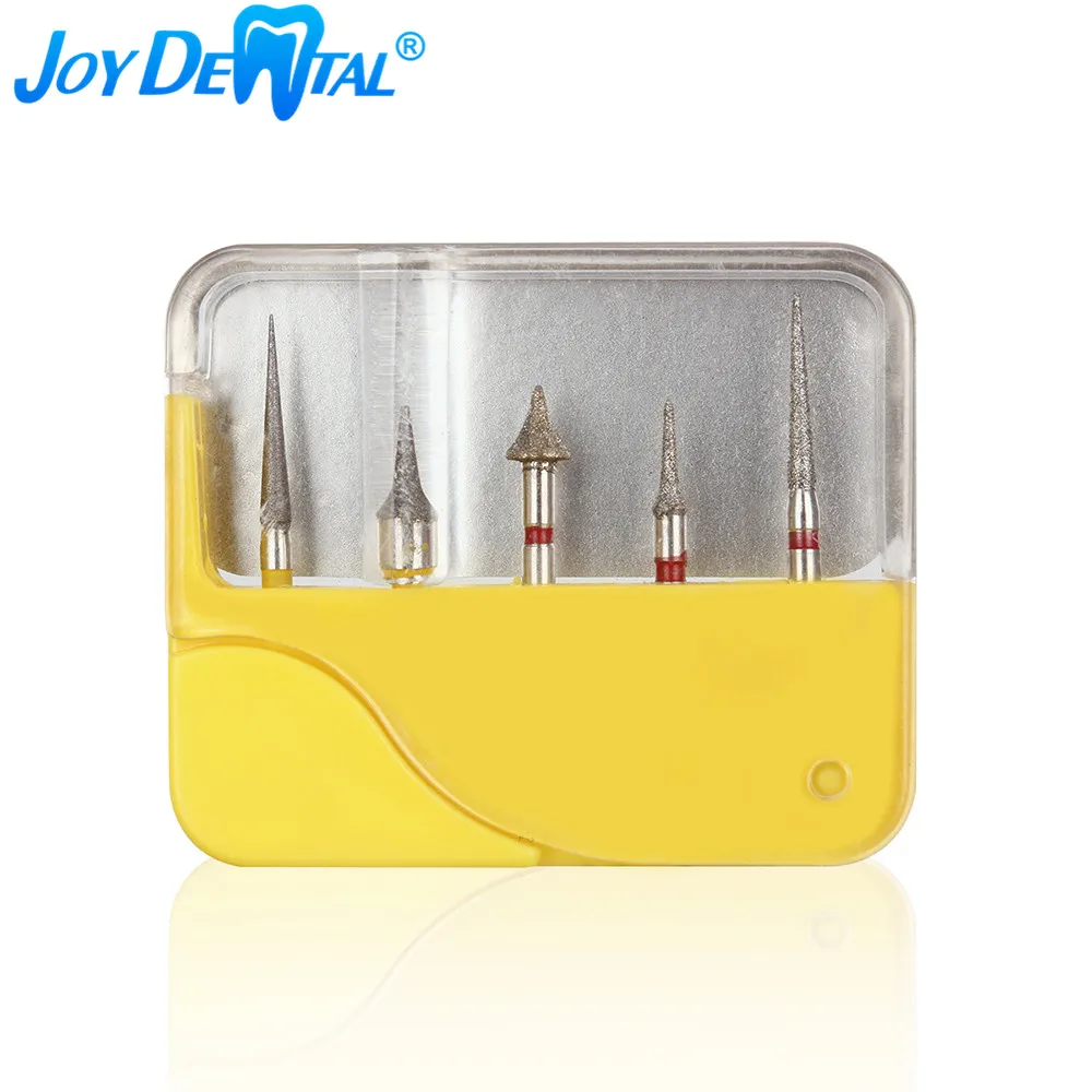 5 Pieces/Box Dental Orthodontic Interproximal Enamel Kit Diamond Burs For High Speed Handpiece Cutting Grinding Polishing