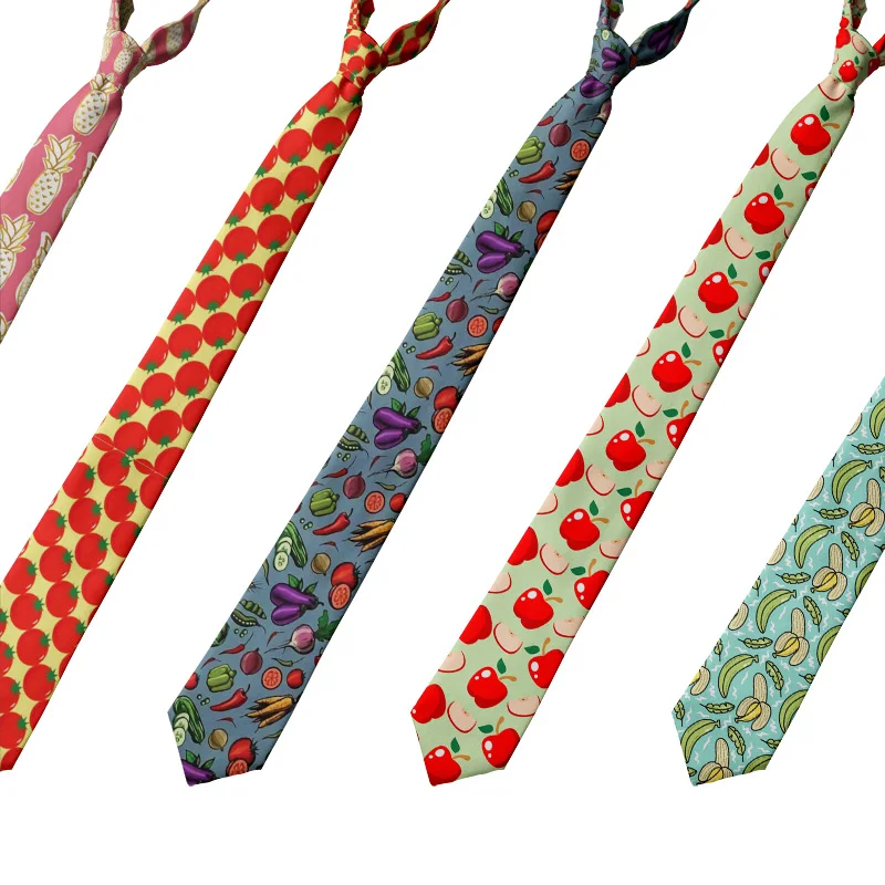 Fashion Lattice 8cm Polyester Men Tie 3d Printed Casual Slim Wedding Business Tie High-Quality Polyester Party Accessories Tie