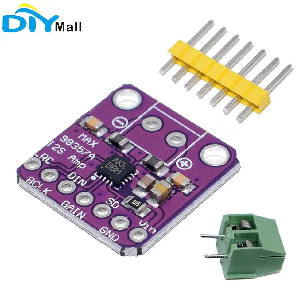 Max98357 3w Class D Amplifier Breakout Interface I2s Dac Decoder Module for Raspberry Pi ESP32