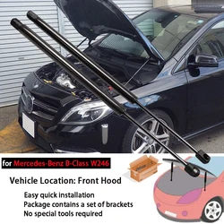 Damper for 2011-2019 Mercedes-Benz B-Class W246 Front Bonnet Hood Modify Gas Struts Lift Support Shock Accessories Absorber