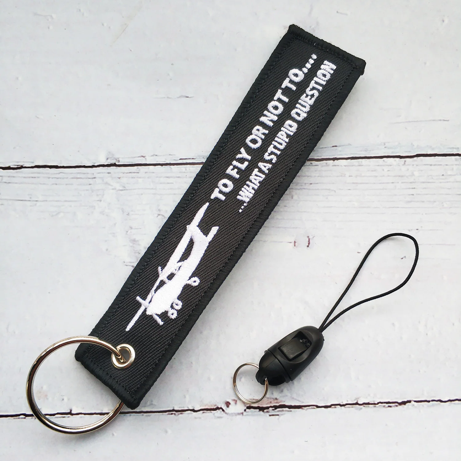 1 Set Black Plane Shape PILOTS Phone Strap Embroidery Hand Strap ID Card Gym Straps USB Badge Holder for Aviator Christmas Gifts