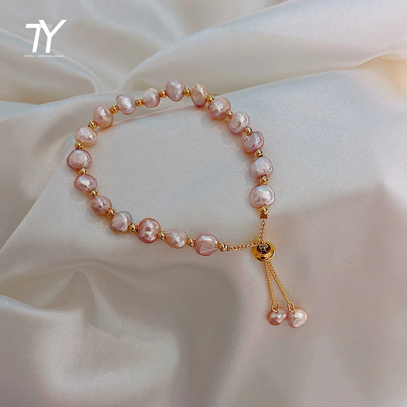 2020 New Baroque Natural Pearl Bracelet Sexy For Woman Bracelet Fashion Lady Temperament Bracelet Chaoren Jewelry South Korea