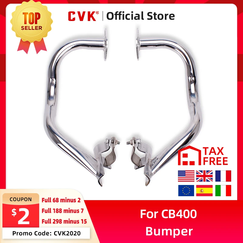 CVK Motorcycle Engine Frame Protector Metal Tube Engine Guard Rail Crash Bar Fence Bumper for Honda CB400 CB400SF 1992-1998 VTEC