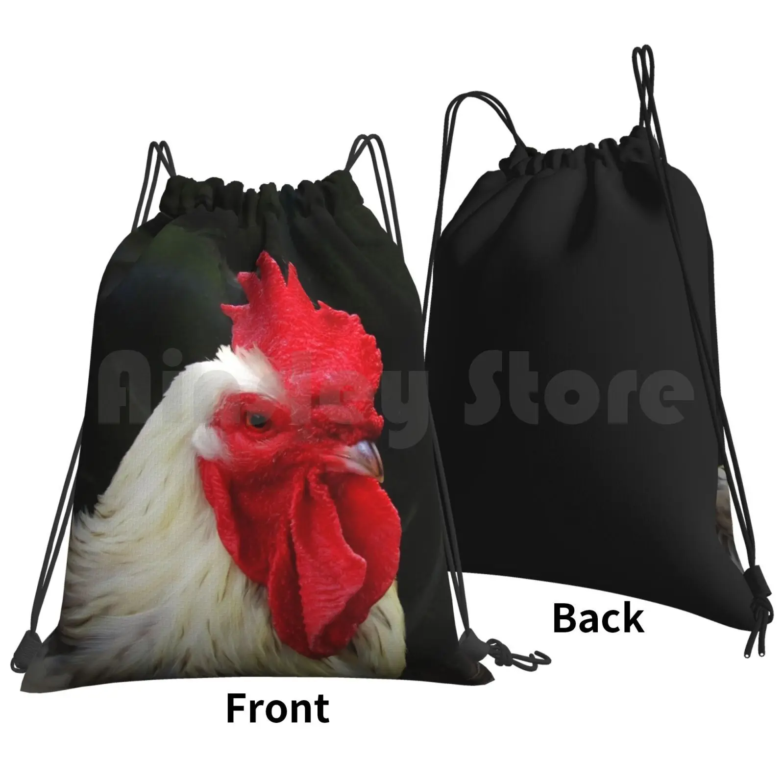 Ruling Backpack Drawstring Bag Riding Climbing Gym Bag Moneypenny Missmoneypenny Cockerel Chicken Bird Game Farm Chosen