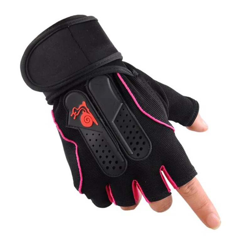 

Women Men Strong Fitness Gym Glove Power Weight Lifting Dumbbell Crossfit Barbell Fingerless Training Half Finger Gloves S35