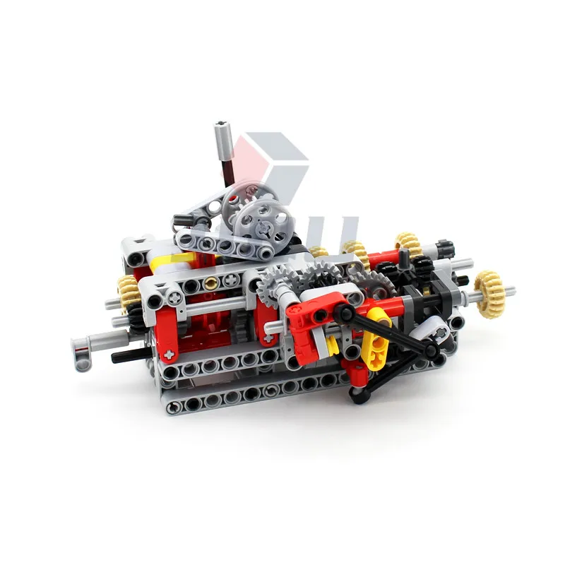 MOC High-tech parts All Kind of Multi-speed Engine Gearbox Set Model Building Blocks Bricks Compatible with Motor PF Set DIY Toy