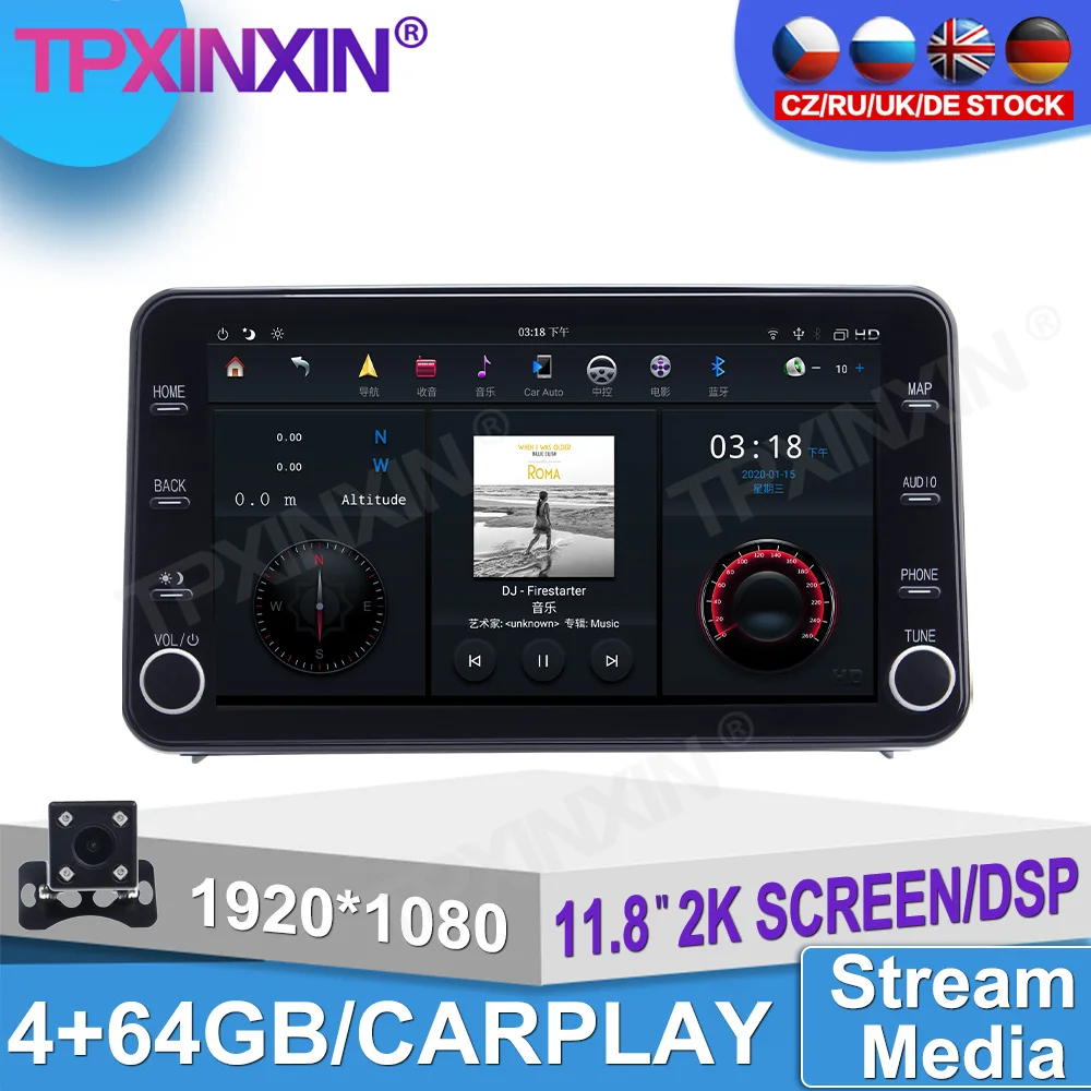 

For Toyota Corolla LEVIN 2019 2020 Car Android 360 HD Auto Surround View Camera Car Multimedia Player Stereo Radio GPS Navigtion