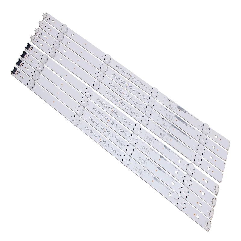 

16pcs/set LED strip for LG 49LH590V HC490DUN 49LH5700 49LJ51/LJ57_FHD_A B Type LG innotek 17Y 49_FHD A B EAU63673013