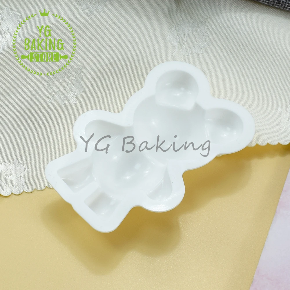 Dorica 3 Inch Mini Size Bear Silicone Chocolate Mousse Mold Diy Handmade Soap Mould Kitchen Cake Supplies Dessert Tools Bakeware