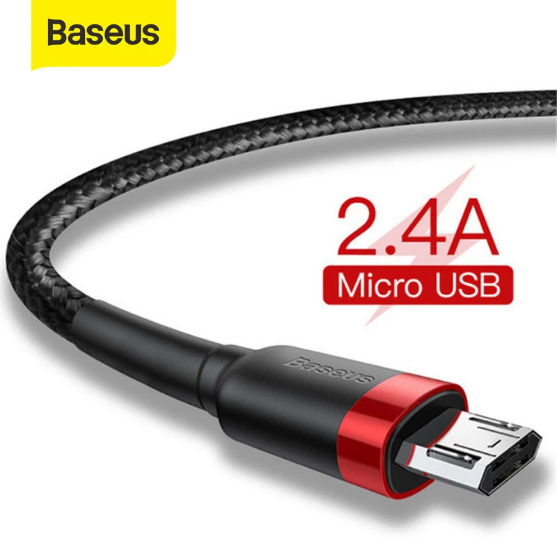 Baseus-마이크로 고속 충전 USB 케이블, 샤오미 레드미용, 리버시블 0.5M, 1M, 2M, 3M, 삼성폰용 마이크로 USB 충전기 데이터 케이블  Best5