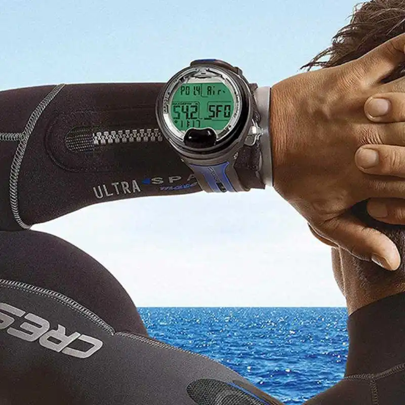 Cressi Leonardo Diving Computer Watch Dive Computer Air Nitrox Gauge Modes Scuba Diving Equipment Underwater FO2 PO2 Adjustable