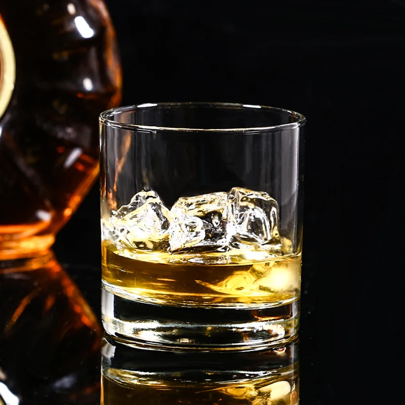 1PCS Non-leaded Crystal Old Fashioned Whiskey Glasses, Excellent For Cocktail Bourbon Rocks Tumbler Glass