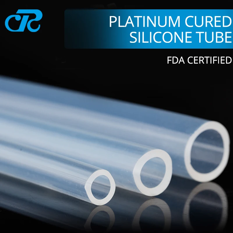 1 Meter Platinum Cured Silicone Tubing for Peristaltic Pump Hose Food Grade MultiSize Silicon Tube Optional Three-stop Microbore