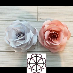 New type of large flower die stamping die metal rose cutting die scrapbook photo album decorative paper card DIY embossing