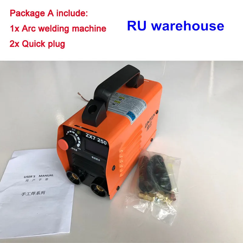 

Ru delivery 220V Compact Mini MMA Welder Inverter ARC Welding Machine Stick Welder