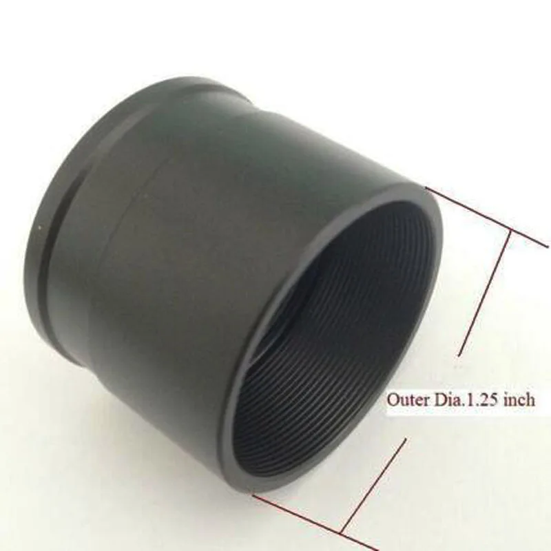 تلسكوب محول عدسة 1.25 بوصة إلى محول خيط أنثى C-Mount