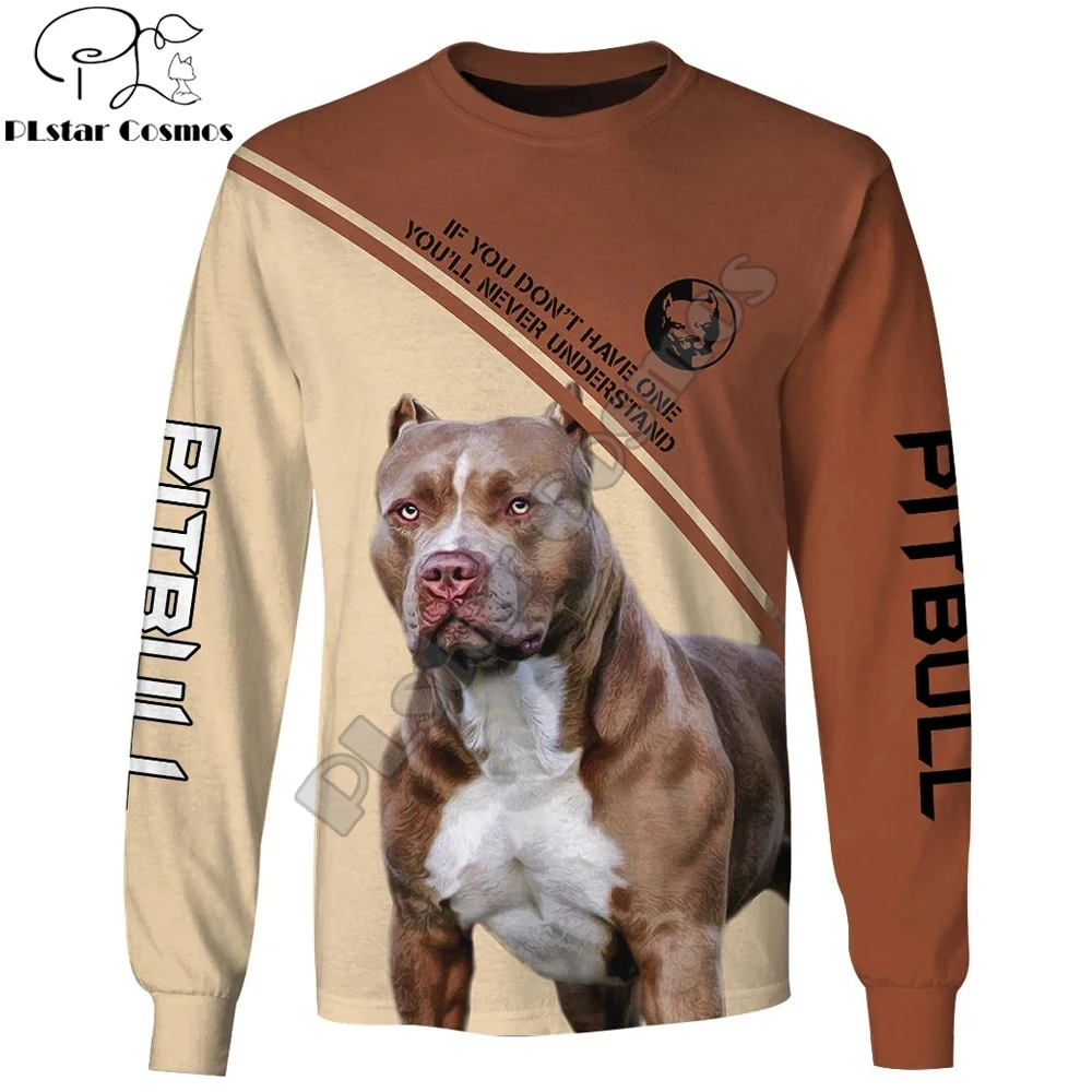 Dog Lover Pitbull 3D Printed Autumn Men Hoodies Unisex Pullovers Zip Hoodie Casual Street Tracksuit Cosplay Clothing DW670