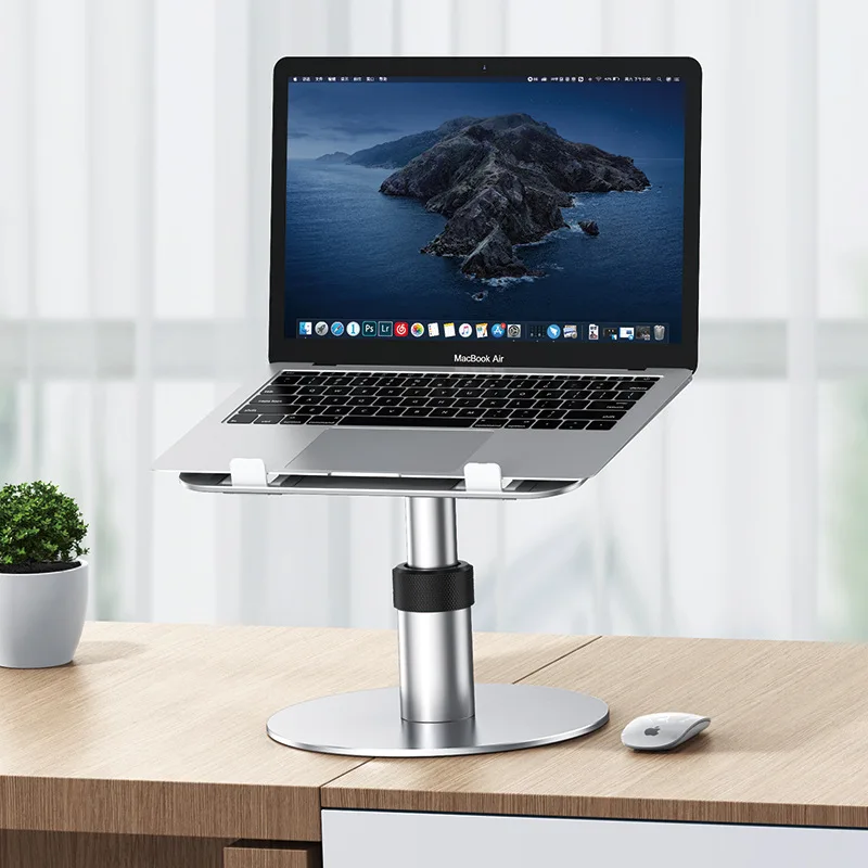 Laptop Stand 360° Rotating Portable Notebook Bracket Heat Dissipation Folding Aluminum Holder for Macbook Air Pro Projector iPad