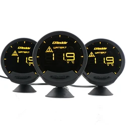 Greddi Sirius LCD Car Gauge Boost Water Temp Oil Temp Oil Press RPM Speed Meter Fuel pressure Air-fuel ratio EGT Gauge 7 Colors