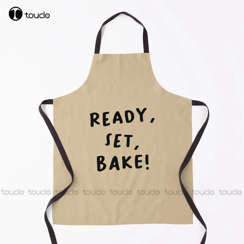 Ready Set Bake! Great British Bake Off Apron Server Aprons For Waitress Cute For Women Men Unisex Adult Garden Kitchen Apron