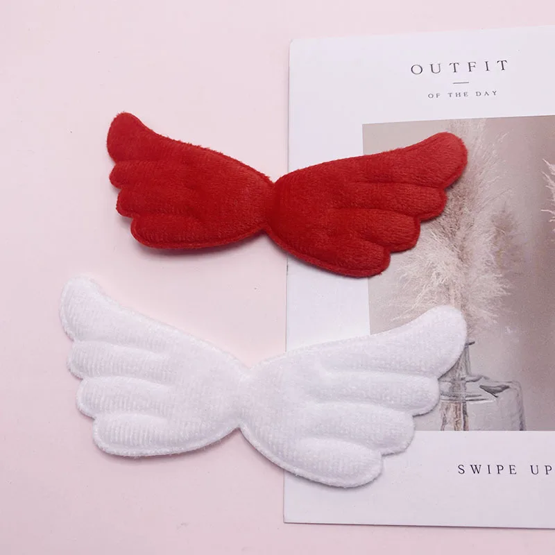 30 Stück/Set, 13,5 x 6 cm, Filz-Engelsflügel-Applikation zum Aufnähen, für handgefertigte Kleidung, Hüte, als Nähzubehör, für DIY-Haarspangen und als Aufnäher. – Detail 10
