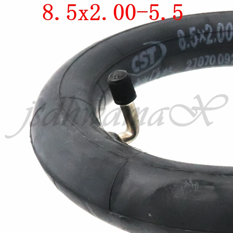 CST 8.5x2.00-5.5 Inflatable Inner Tire 8*2.00-5 inner tube bent 90 degree for Electric Scooter Folding Bicycle Parts 8.5 inch