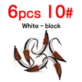 6pcs size 10 white