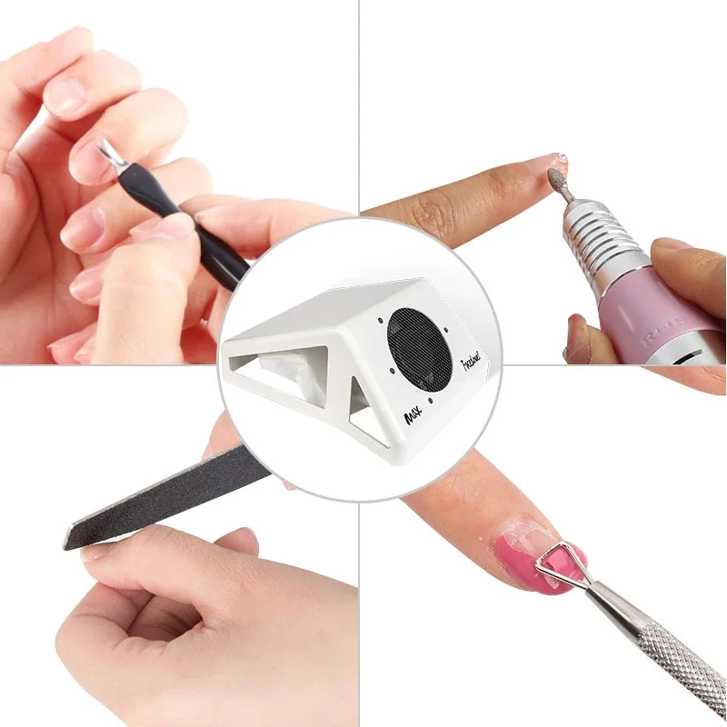 Nail Dust Collector Powerful Vacuum Cleaner Nail Salon Nail Dust Vacuum Cleaner With Powerful Fan Reusable Filter Nail Art Tools