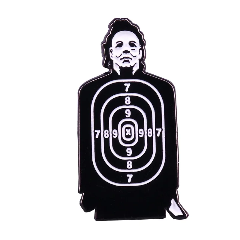 Classic '90s Horror Movie Enamel Pins Beautiful Girl Thigh Metal Cartoon Brooch Hat Collar Lapel Badges Fashion Jewelry Gifts