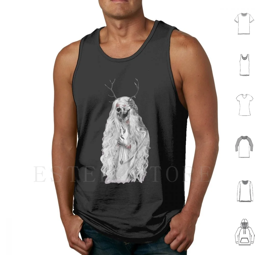 Майки The Old Blood Жилет без рукавов Bloodborne Видеоигра Vicar Amelia Dark Souls Games Fan Art Dog Creepy Dark Ps4