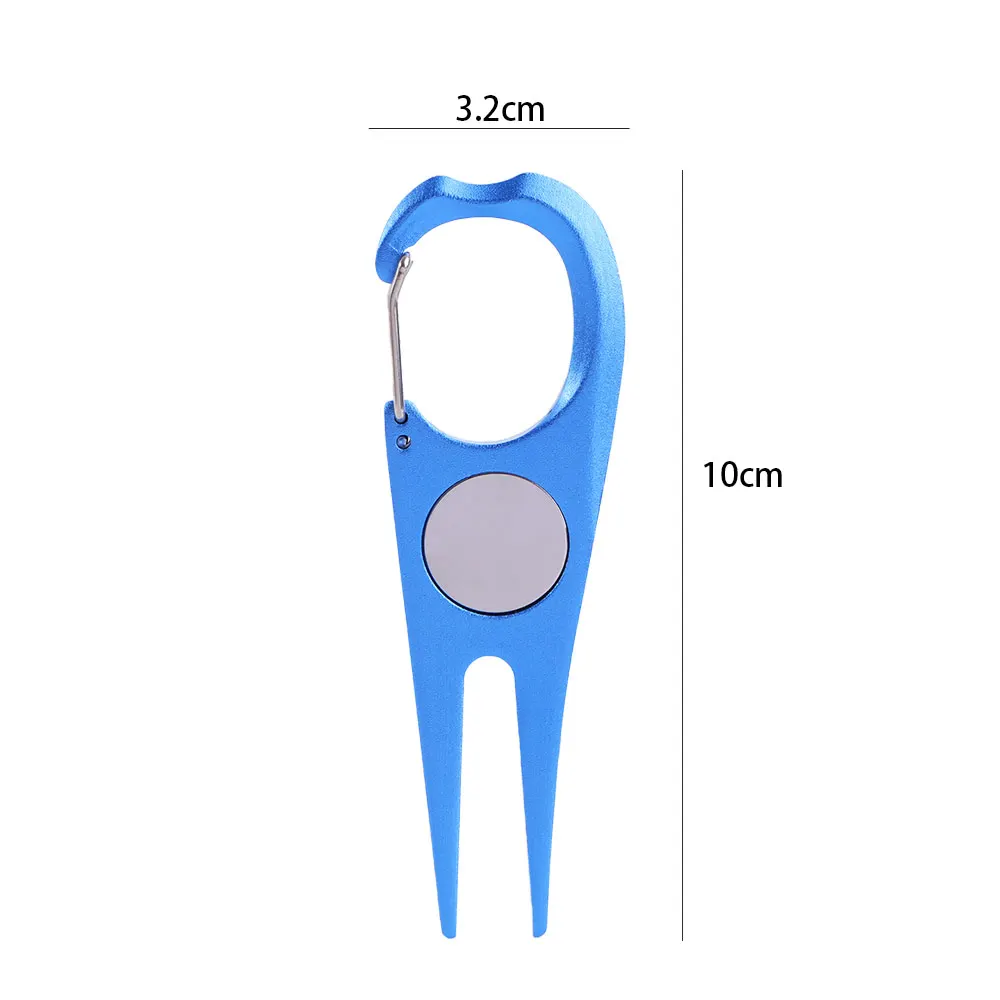 Golf Divot Repair Tool Pitch Groove Cleaner Golf Accessories Putting Green Fork Golf Training Aids