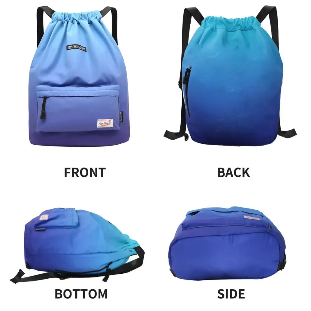 Mochila de deporte para gimnasio, bolsa deportiva impermeable con cordón perfecta para actividades en el exterior, accesorio ideal para