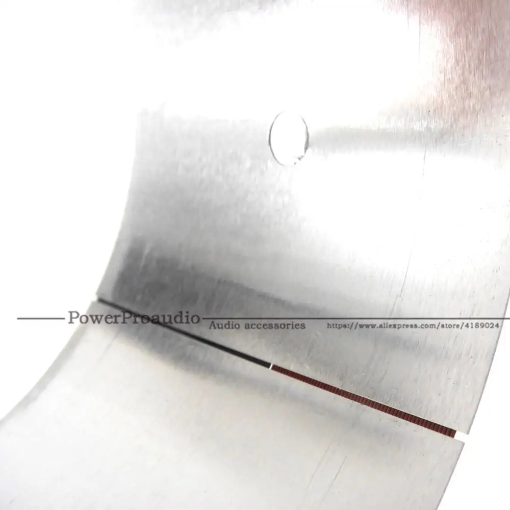 Bobina de voz de graves de aluminio blanco, cable redondo de cobre puro de 8 ohm, 8 piezas (4 pares), 75,5mm