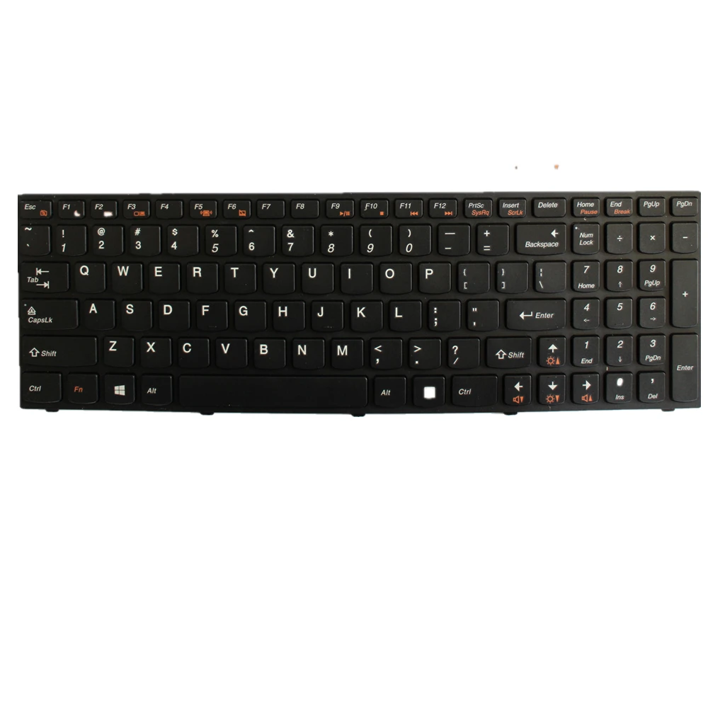 Laptop Keyboard For LENOVO V570 V570A V570C V570G V580 V580A V580C V585 Black Gray US United States Edition