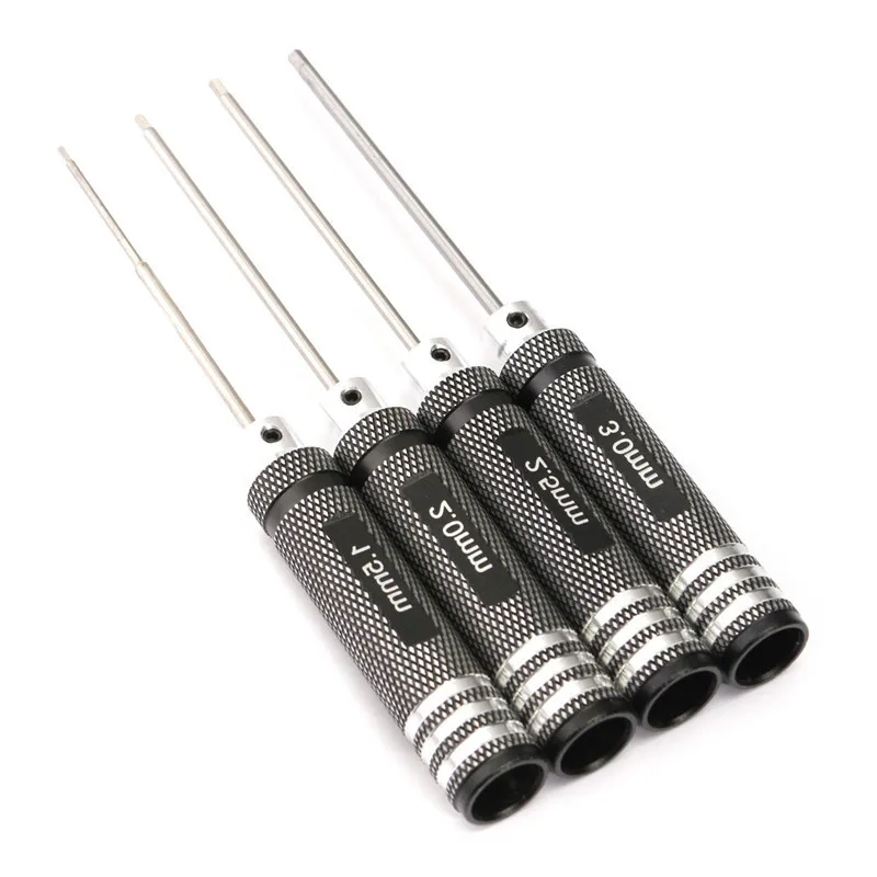 4 stücke Hex Schraubendreher Tool Kit 1,5/2,0/2,5/3,0mm Schwarz Reparatur Hand Tool Set Top qualität