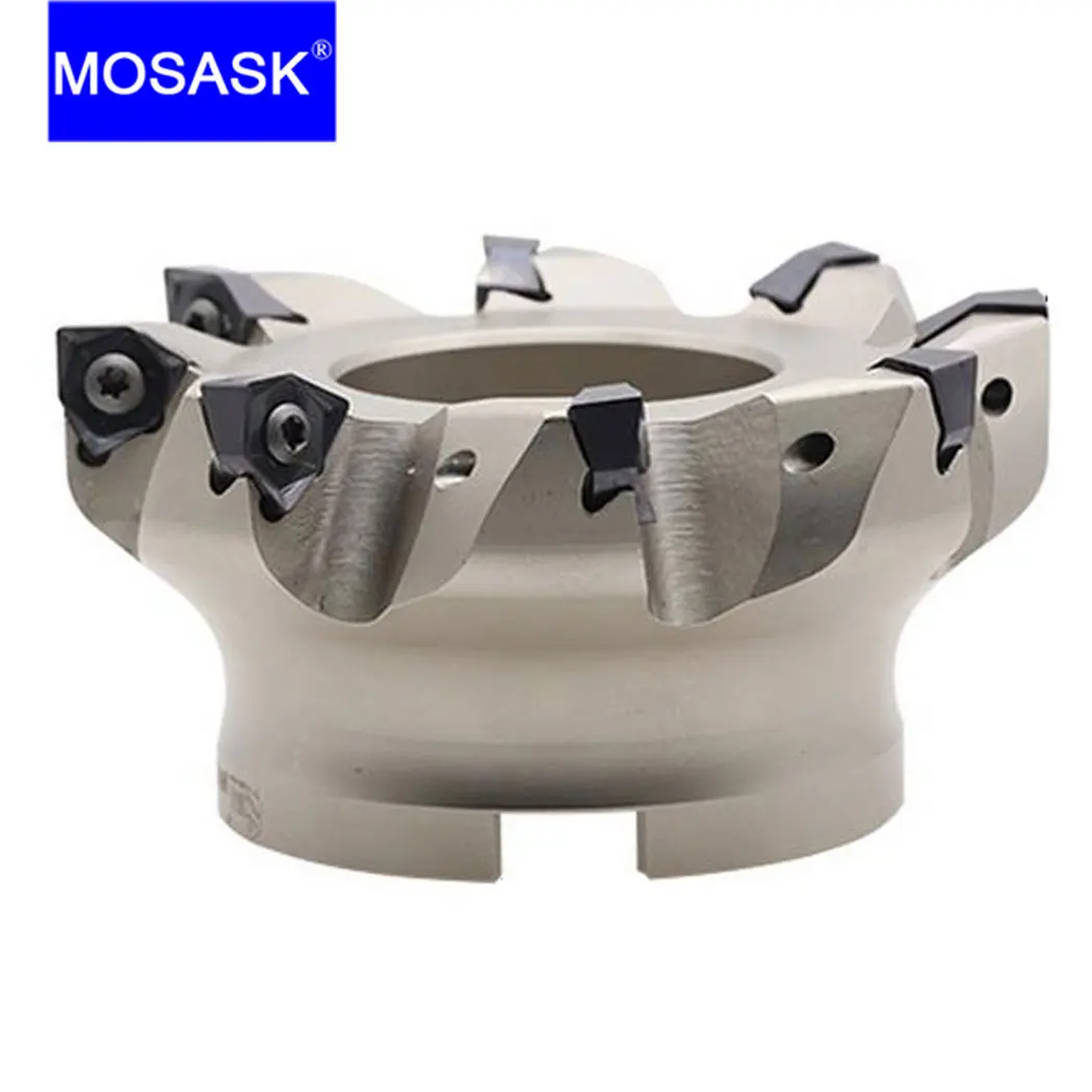 Imagem -02 - Mosasque-dupla Face Hexagonal Grande Profundidade de Corte Cnc Insert Fresa Wnmu 080608 Profundidade 90 Graus